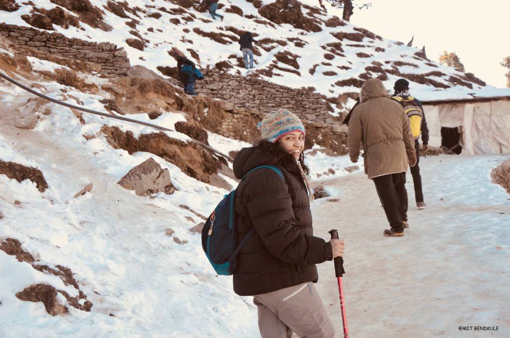 Walking on icy paths