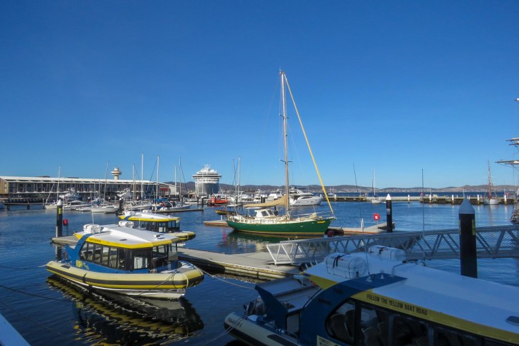 Yachts at the Hobart Waterfront 