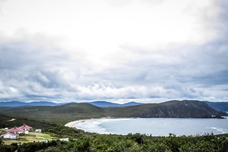 Scenic mountain top views on Bruny Island