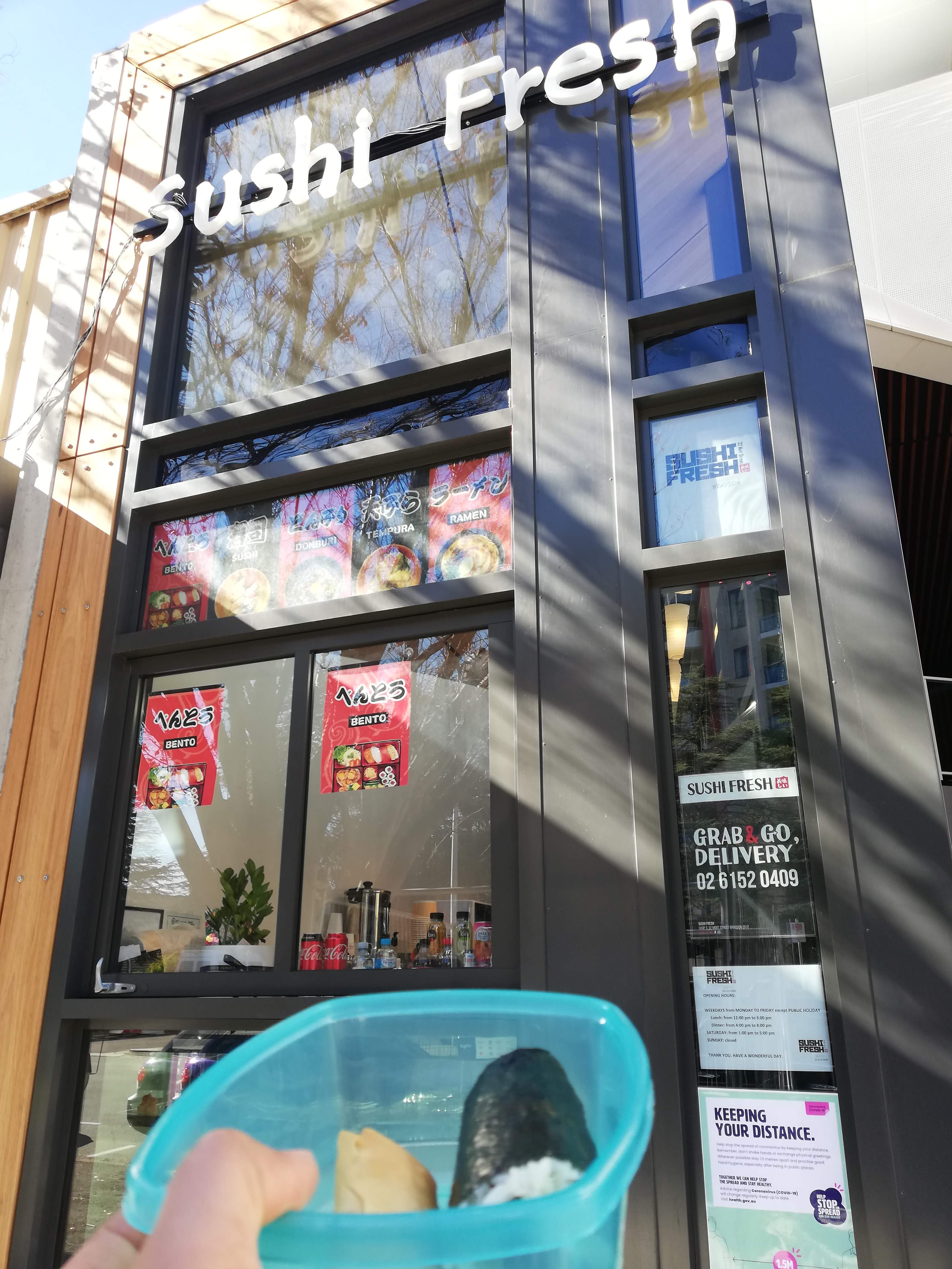 BYO Container at Sushi Fresh, Braddon